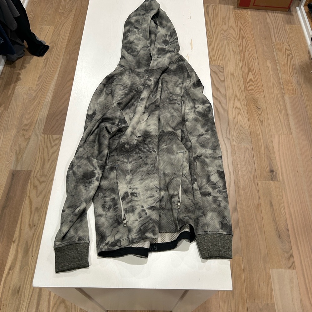 Lululemon Gray space Hoodie with Zipper Pockets